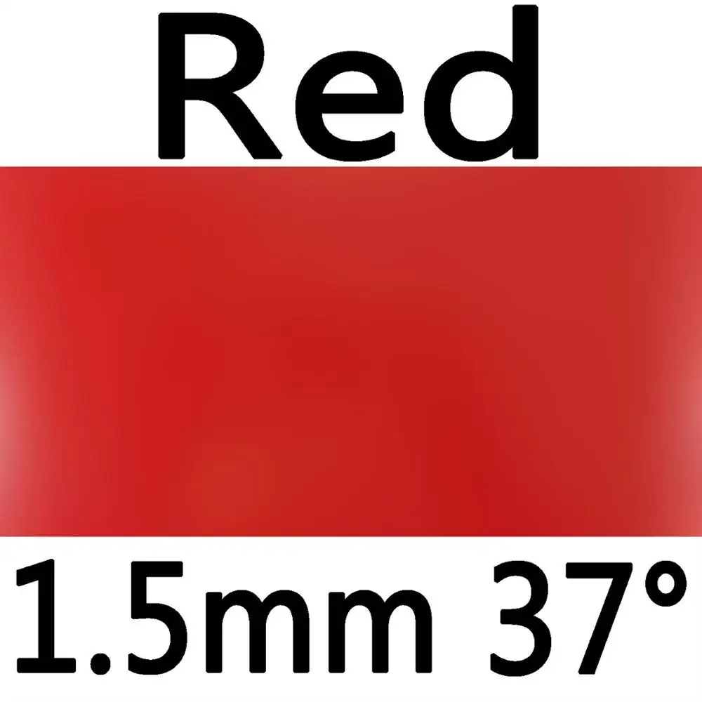 red 1.5mm H37 Новая синяя версия 61second Lightning DS Pro. Резина на ракетки для настольного тенниса из пупырчатой и с синим губчатым материалом - Цвет: red 1.5mm H37