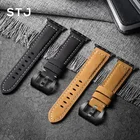 Ремешок для часов STJ, из воловьей кожи, для Apple Watch 42 мм 38 мм и Apple Watch Series 4 3 2 1, ремешок для iWatch 44 мм 40 мм