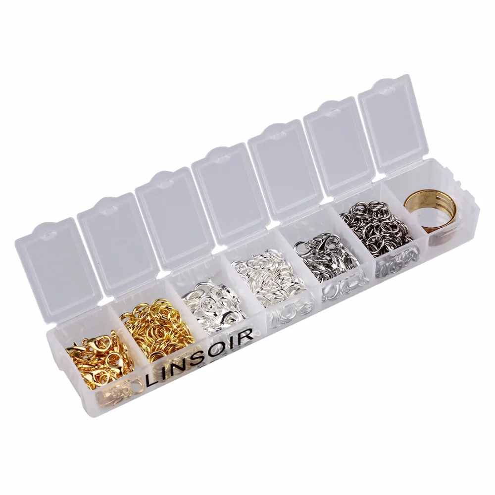 1 Box Handmade Open Jump Rings Split Rings/Lobster Clasp&ampHooks/Finger Rings/Organizer Plastic Cases DIY Jewelry Findings | Украшения и