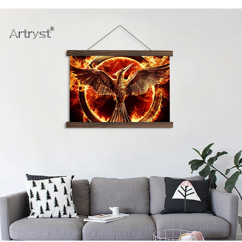 Artryst подвесная Картина на холсте Голодные игры mockingjay кино постеры для гостиной