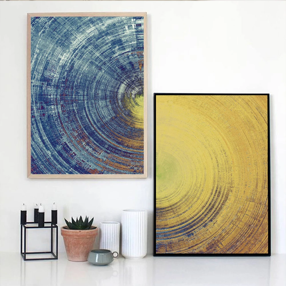 

Watercolor Paintings Abstract Circular Decorative Posters And Prints Home Decoration Wall Art Wall Pictures