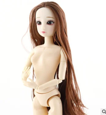 E Мини BJD куклы 3D синий фиолетовый глаза с 20 подвижных суставов Мода DIY куклы 22 стиля для девочки подарок - Цвет: E