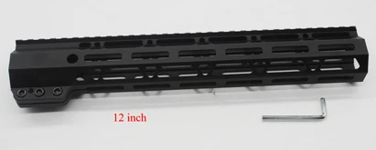 TriRock черный анодированный 7 ''9'' 10 ''11'' 12 ''13,5'' 15 ''17'' дюймовый M-lok зажимной стиль поручень Пикатинни система крепления - Цвет: 12 inch