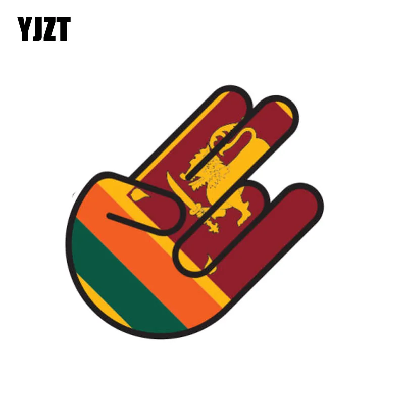 YJZT 9.3CM*14.1CM Funny Sri Lanka Shocker Decal Reflective PVC Car Sticker 6-1026 | Автомобили и мотоциклы