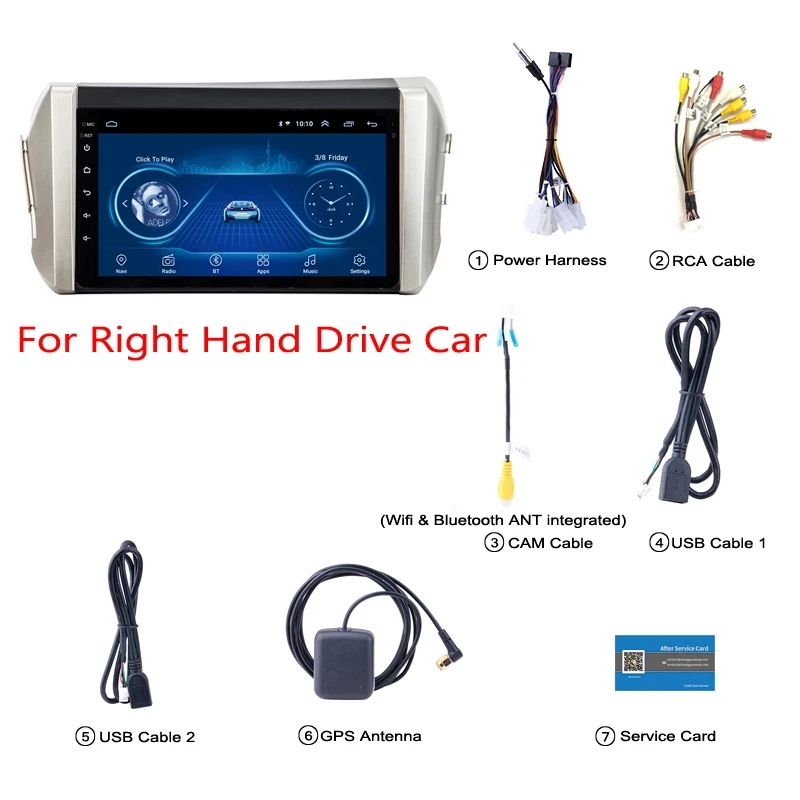Ectwodvd 9 дюймов Andriod 8 1 Автомобильный gps навигация для Toyota Innova 2015 2018 автомобильный DVD