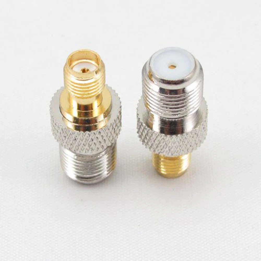 ALLISHOP 10 шт. F Тип Женский SMA для женщин прямой ТВ Джек F/F RF коаксиальный переходник