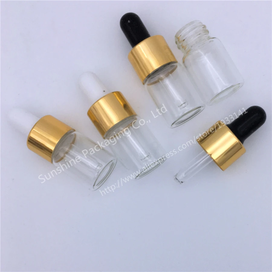 

Hot sale 500PCS 5ML Clear Glass Reagent Eye Dropper Drop Aromatherapy Liquid Pipette Bottle