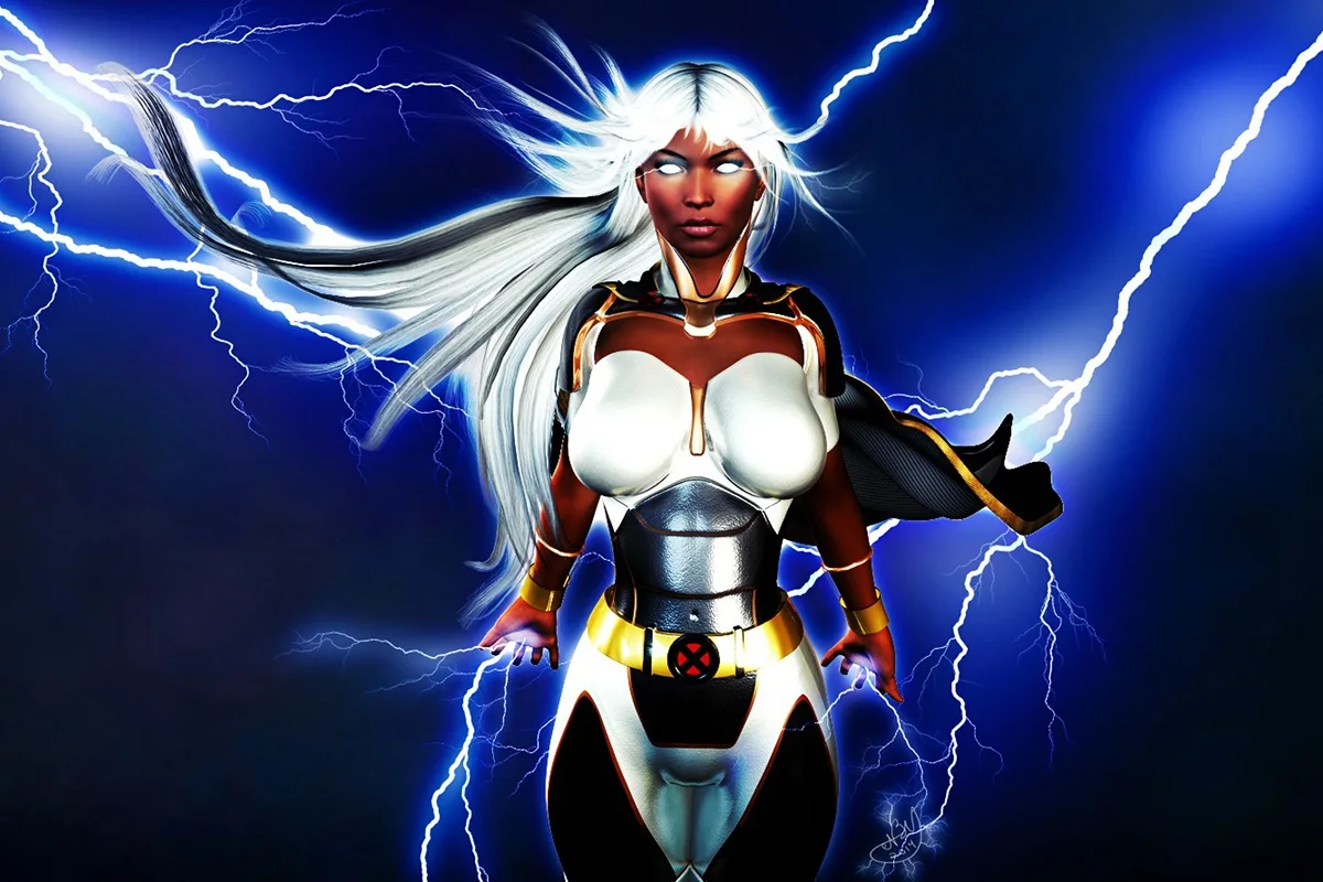 

Штормовой герой X-woman fantasy PTS77 тканевый постер с рисунком на заказ (рамка в наличии) для украшения стен, декор для комнаты, украшение для дома