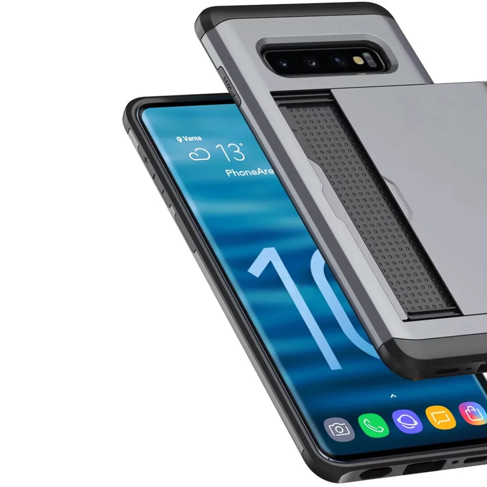 Чехол для samsung Galaxy S10 Plus, чехлы с карманом для карт, Роскошный чехол для телефона, чехол для Galaxy ys10 S10Plus S10e S 10 E 10 S, чехол для ПК, Fundas