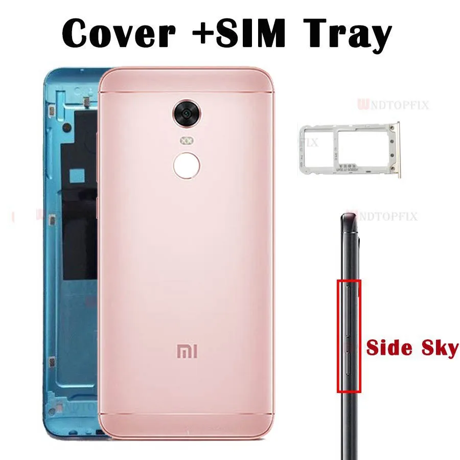 Новый оригинальный корпус для Xiaomi Redmi Note 5 крышка батареи запасные части чехол с