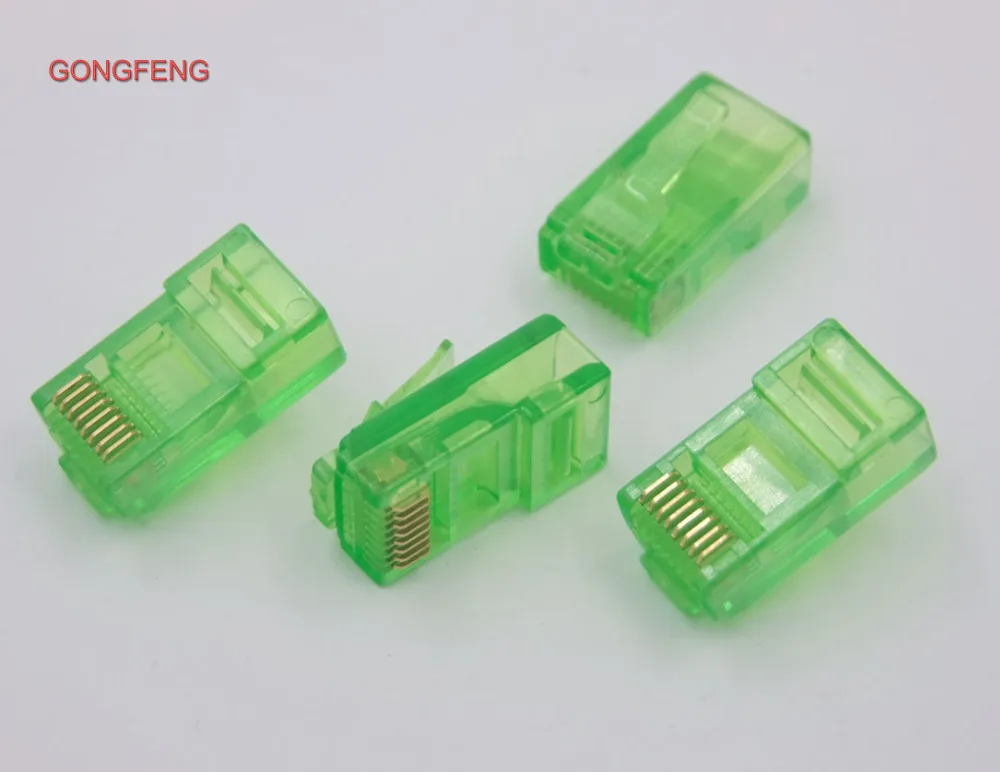 10 шт. новый сетевой соединитель RJ45 CAT5e Ultra five виды 8P8C цветные Кристальные