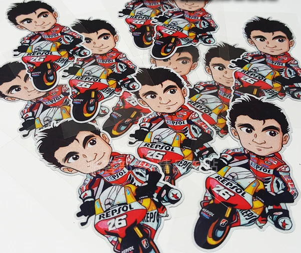 Светоотражающие мотоциклетные наклейки Дани педроса № 26 стикеры Grand Prix для