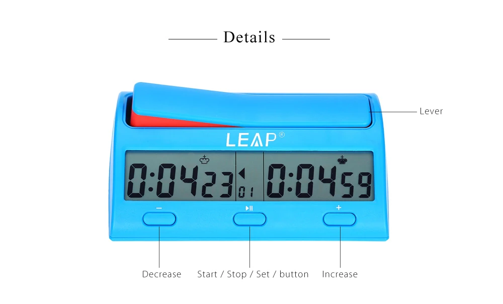 Многофункциональные LEAP PQ9912, профессиональные цифровые шахматные часы, таймер подсчета, новинка, практическая игра, соревнование, подсчет, игрок
