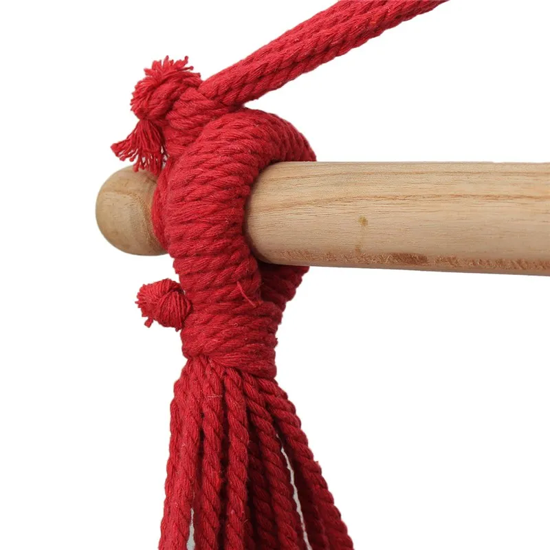 Веревочный стул качели гамак с деревянной перекладиной 90см .|hammock swing|rope swingrope hammock