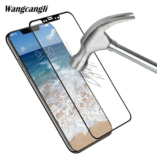 Полное покрытие закаленное стекло для iPhone X защита экрана 3D Защитная пленка 5 8