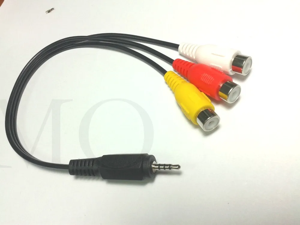 2 шт. Соединительный Кабель адаптер для аудио и видеосъемки 5 мм|plug 2.5mm|plug rca femaleplug |