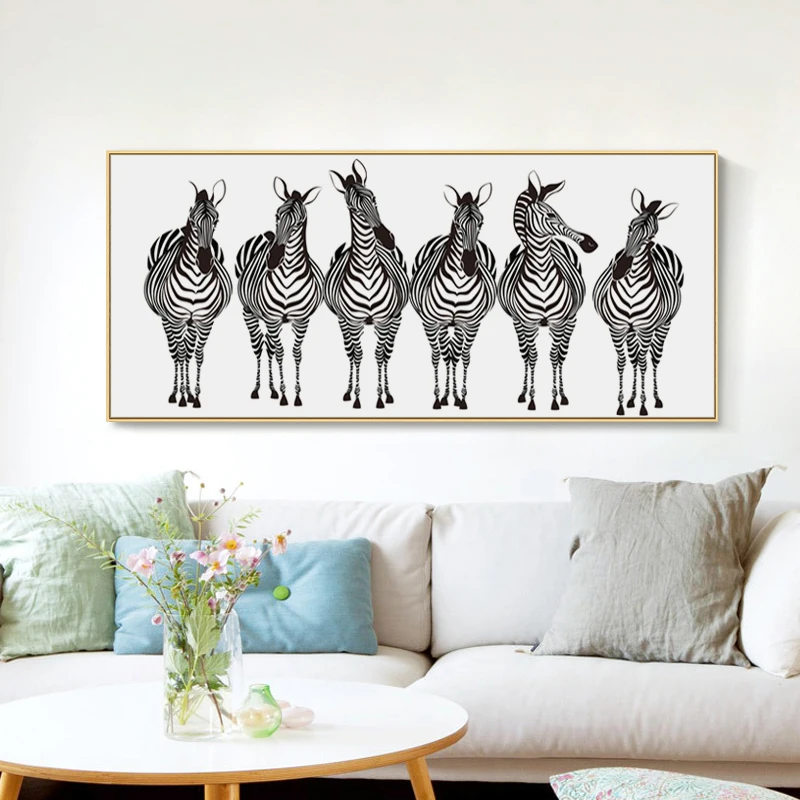 Картина постер с изображением зебры на стену 07 г|picture wall|print posterart painting |