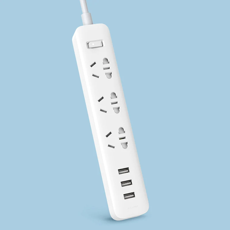 Оригинальная лента питания Xiaomi быстрая Портативная зарядка с 3 умными usb