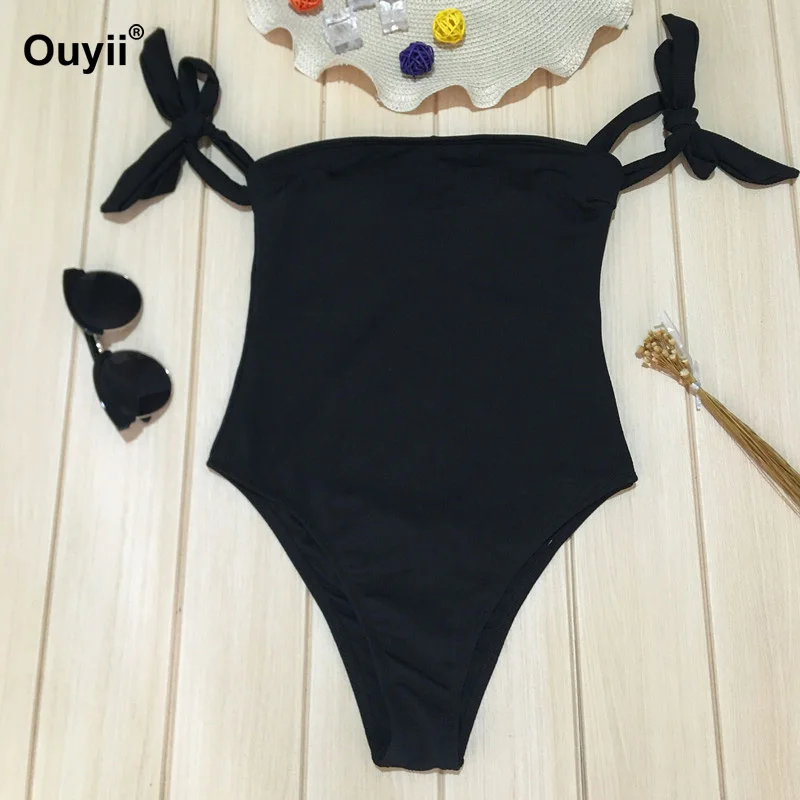 Сексуальный цельный купальник бикини Цельный на бретельках новинка 2019 женский с