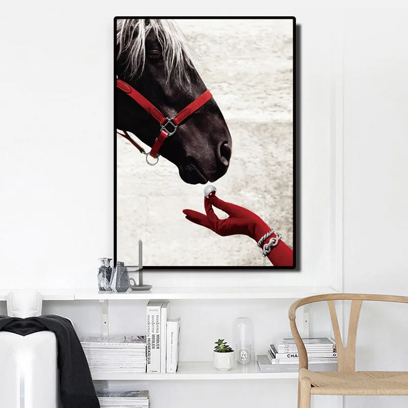 Britain Royal Race Horse Competition Nordic Canvas Paintings Vintage Kraft Posters Coated Wall Sticker Home Decor Family Gift | Дом и сад