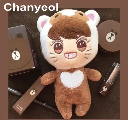 Chanyeol B 23 см Kpop актеры EXO плюшевые куклы мягкие игрушки милые Chanyeol/SE HUN/KAI/D.O. /SUHO/BAEK HYUN Популярная Корейская певица для фанатов EXO-K - Цвет: Chanyeol B
