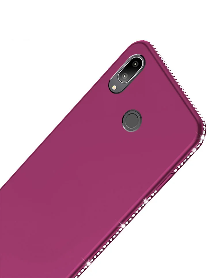 Чехол для Huawei Honor 8X мягкий TShiny Diamond Задняя крышка JSN-AL00 a TL00 6 5 &quotтелефонные чехлы MAX