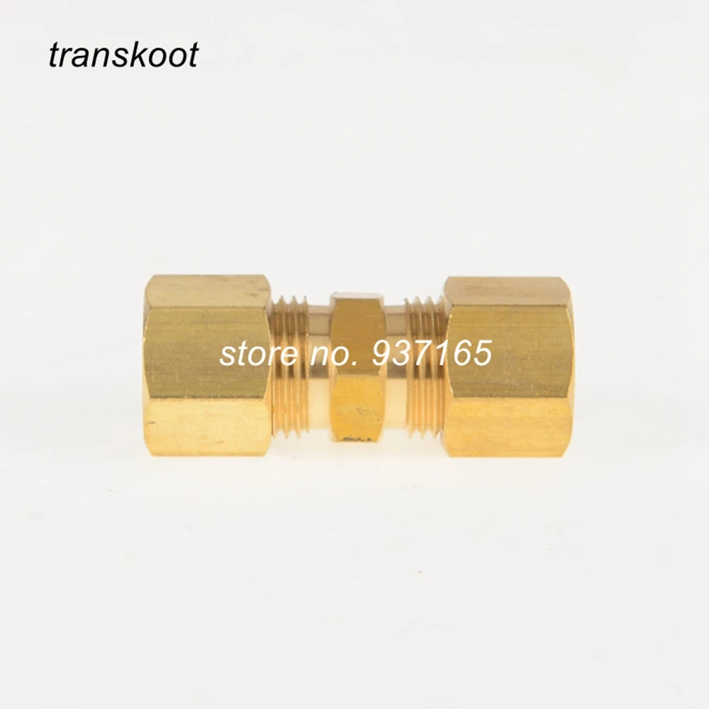 Латунный фитинг для труб Transkoot соединение сжатия с трубным наружным диаметром 1/2