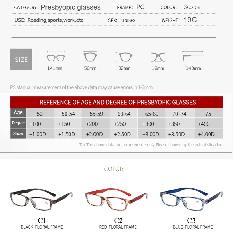 Модные мужские и женские очки для чтения TOEXPLORE портативные пресбиопические с