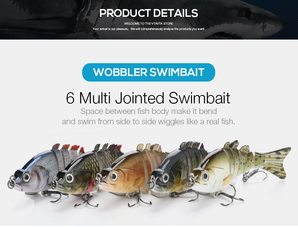 TREHOOK 8 см 10 г Мульти шарнирная Swimbait Щука джеркбейты рыболовные приманки-Воблеры искусственные приманки для тонущие приманки Minnow Crankbait