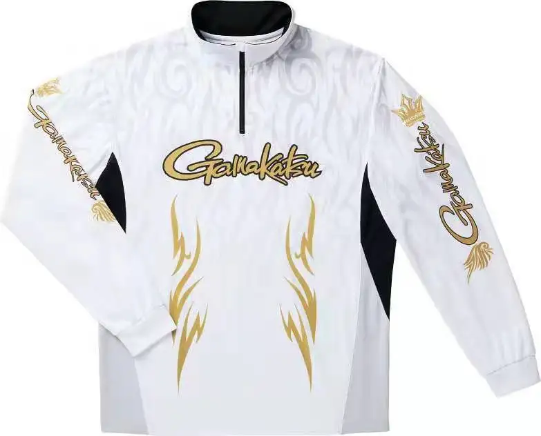 

GAMAKATSU Breathable Fishing Shirts Sport Outdoor Long Sleeve Fishing Clothing Profesional Quick Dry Sun Anti-UV Hiking Clothes