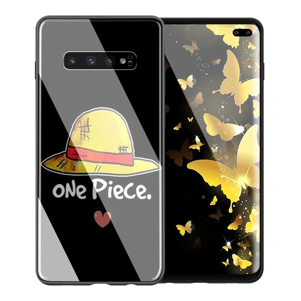 TG1 Yimaoc Одна деталь Стекло чехол для samsung Galaxy S7 S8 S9 S10 Plus, Note 8, 9, 10, A50 A20 A10 A70 - Цвет: TG1
