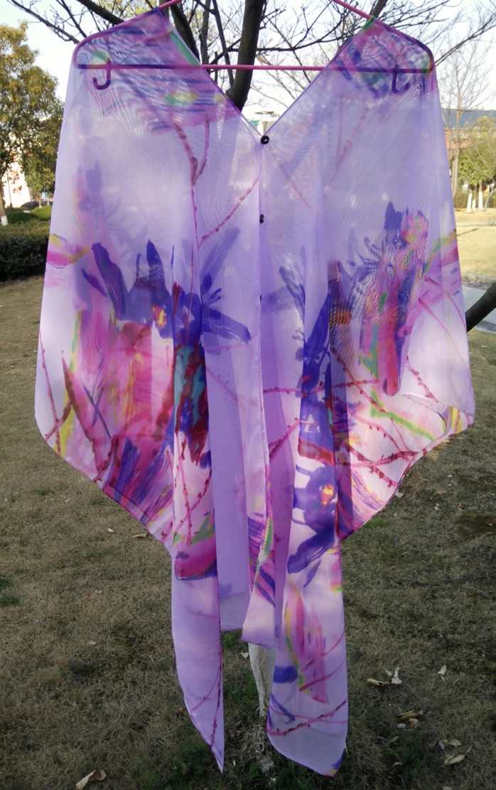 Лидер продаж 2016 летняя накидка на купальник шифоновая мягкая и гладкая с