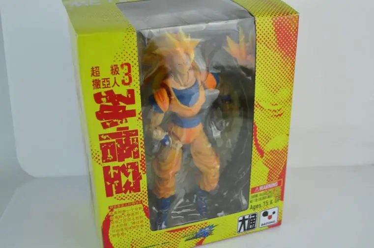 Драконий жемчуг Z Супер Saiya Goku SHF фигурка игрушка SSJ3 Gokon SSJ черные волосы модель