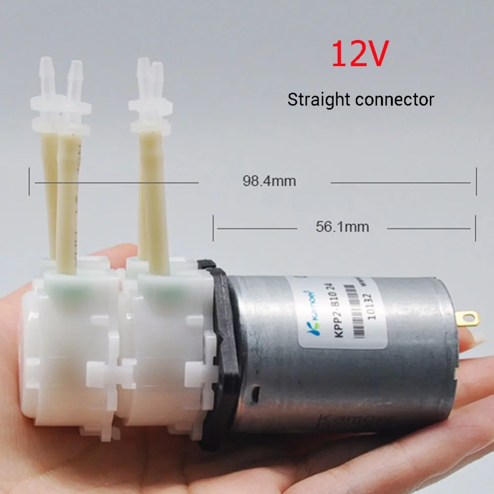 Новый DC 12V 24V Водяной насос с двойной головкой BPT трубчатый лабораторный