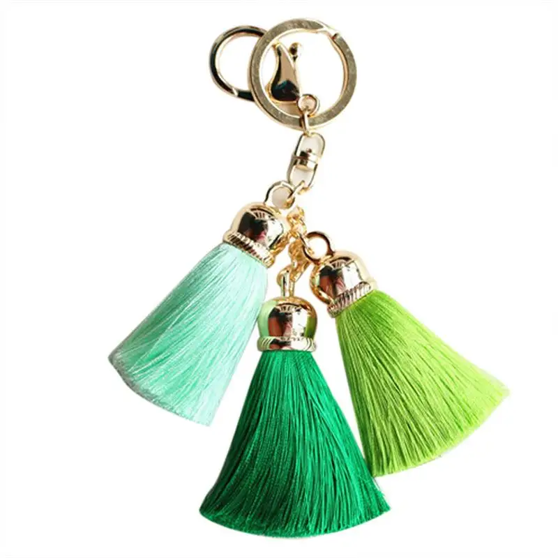 Хит продаж цветной брелок мешок AccessoriesIce шелковая кисточка для ключей Pompom сумочка