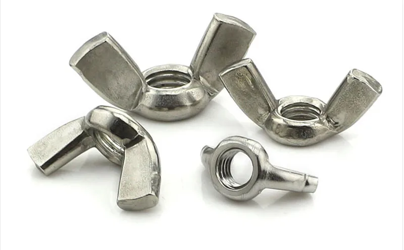 

30 шт./лот Бесплатная доставка Метрическая резьба M10 304 гайки-бабочки из нержавеющей стали