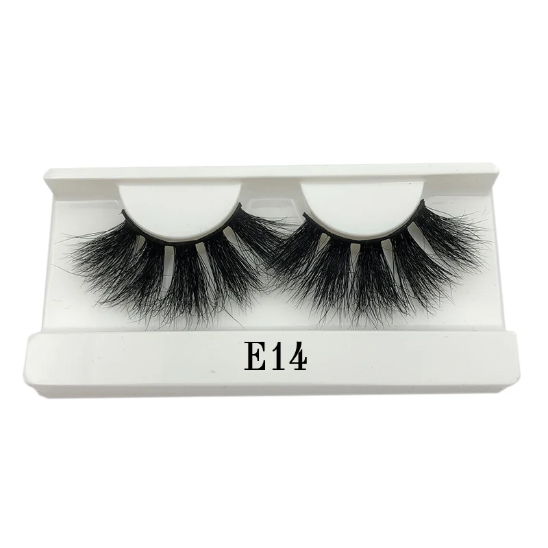E14 white tray Mikiwi, 25 мм, 3D норковые ресницы, E04,, безжалостные, толстые, мягкие, натуральные, 25 мм, норковые ресницы, накладные ресницы, макияж, драматические, длинные ресницы - Цвет: E14 white tray