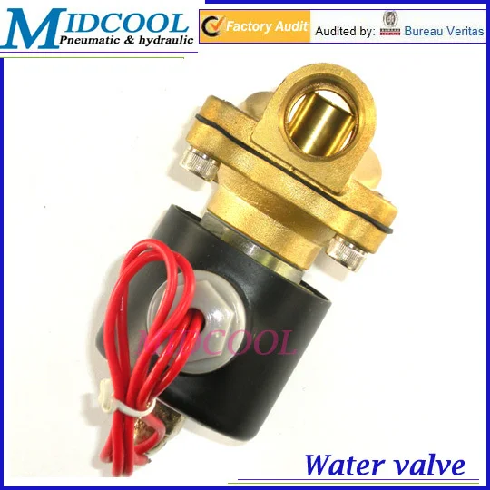 

De agua valvula Boutique ac 220V 2W160-15 1/2" Normal Close Type Solenoid Valve for air water oil