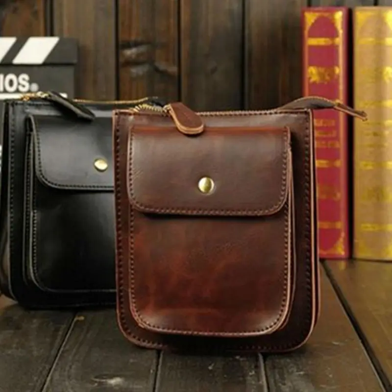 Мужская сумка из искусственной кожи поясной ремень поясная на плечо