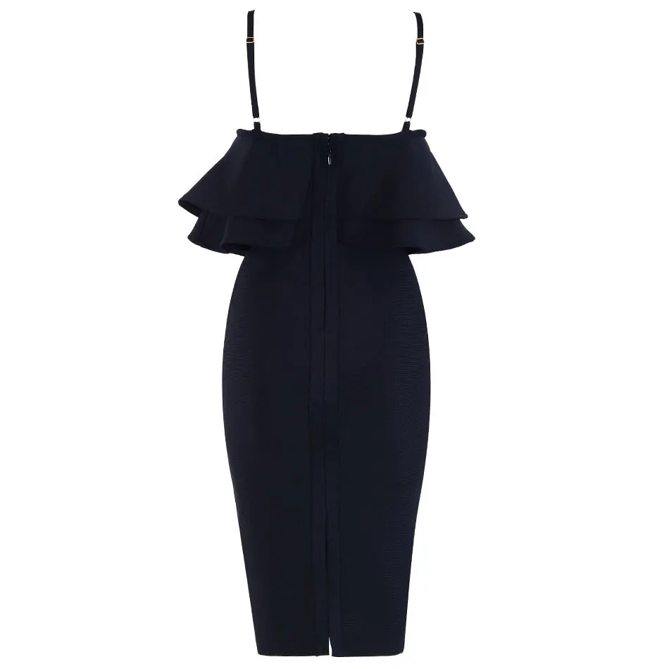 DressBird женское летнее Бандажное облегающее платье Vestidos пикантные на бретелях с