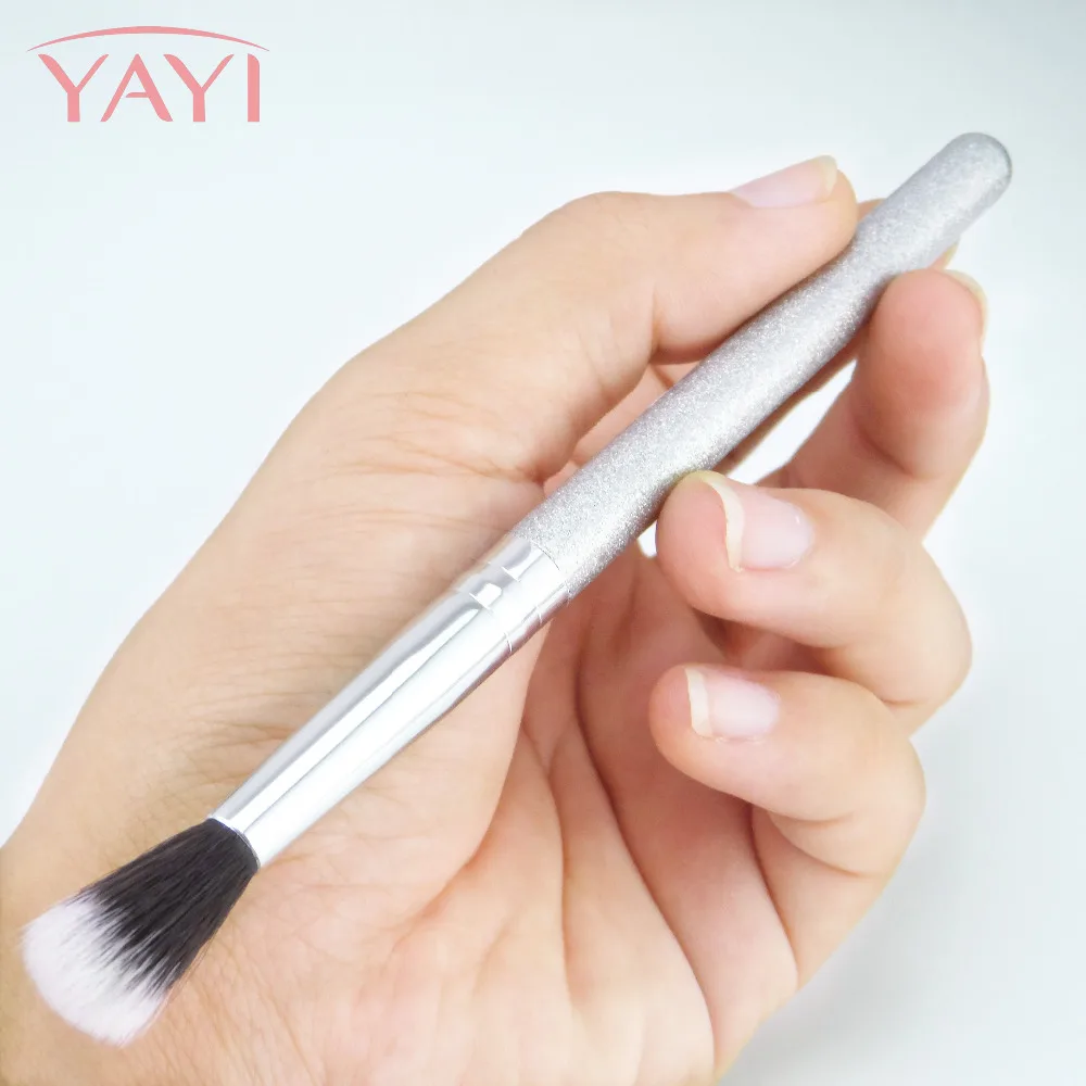 1 шт. портативная длинная мягкая кисть для смешивания теней Блестящая