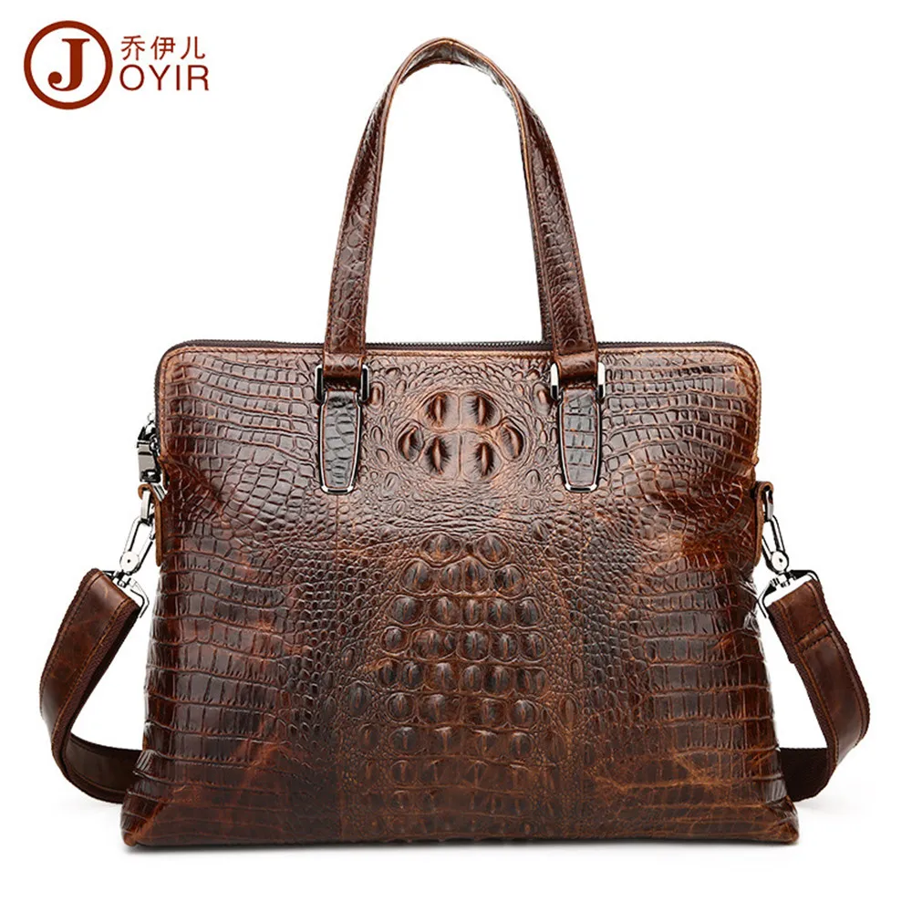 Joyir мужской большой деловой портфель из натуральной кожи сумка для ноутбука