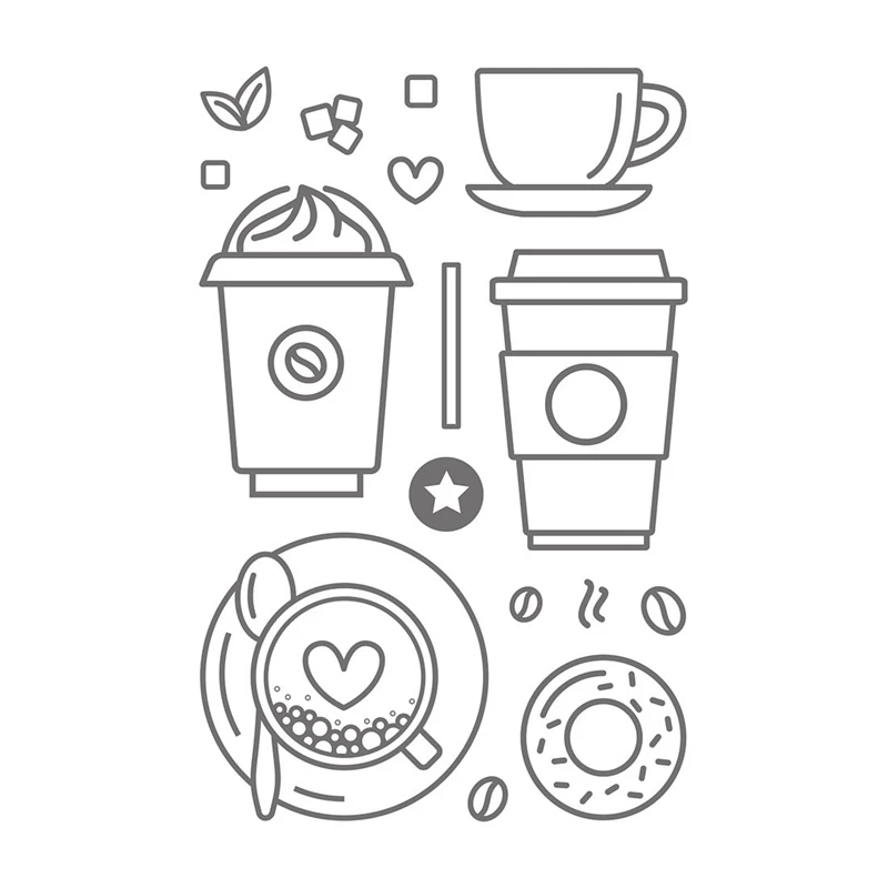 FXL COFFEE BREAK Transparent Clear Silicone Stamp/Seal for DIY scrapbooking/photo album Decorative clear stamp | Канцтовары для