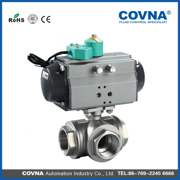 Трехходовой пневматический приводной клапан|pneumatic actuator valve|actuator valvepneumatic valve |