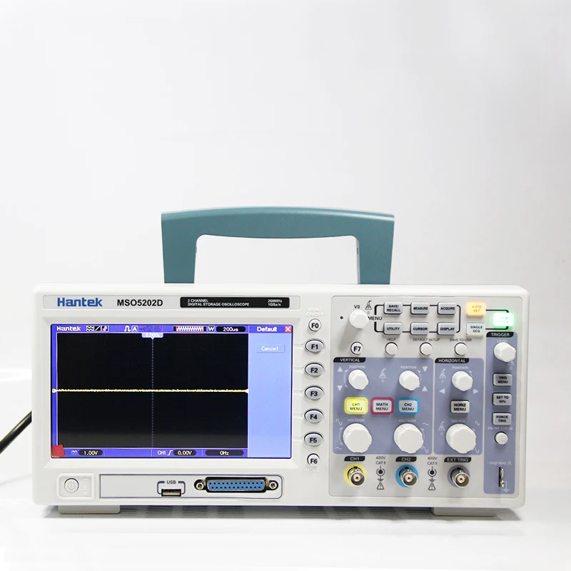 Hantek 200 МГц MSO5202D смешанный цифровой осциллограф с 16 логическими каналами +)+ 2