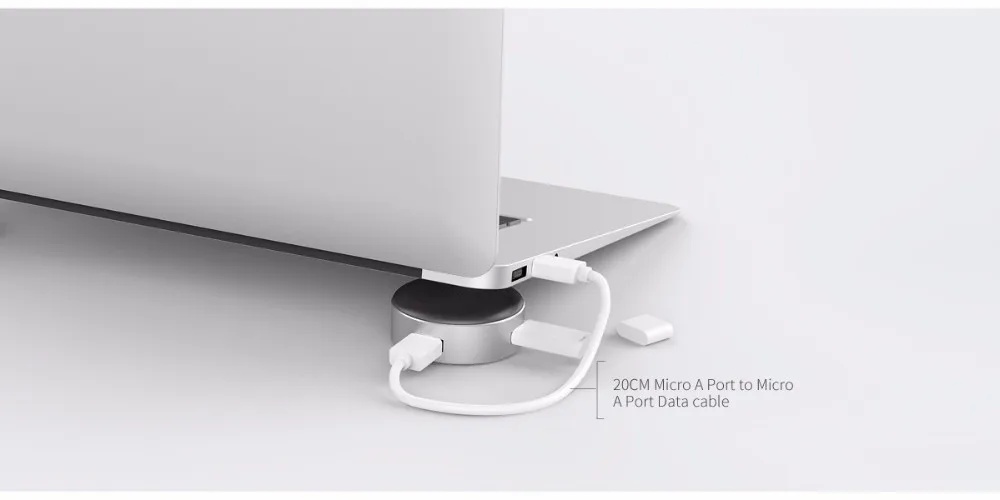 ORICO подставка для ноутбука алюминиевая Портативная подставка под Макбук с usb-хаб охлаждающий тепло Портативная подставка Нескользящая аксессуары для ноутбука 2 шт