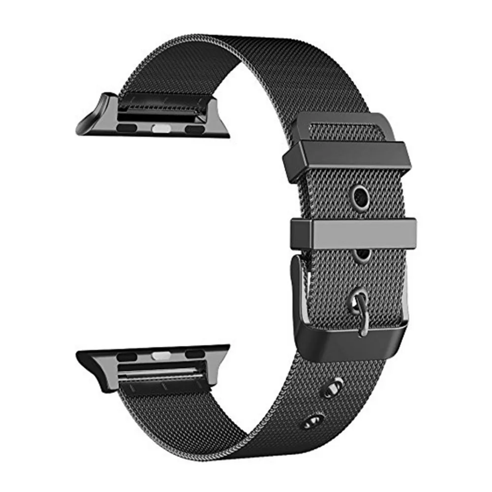 Миланский ремешок для apple watch 42 мм 38 из нержавеющей стали металлический браслет