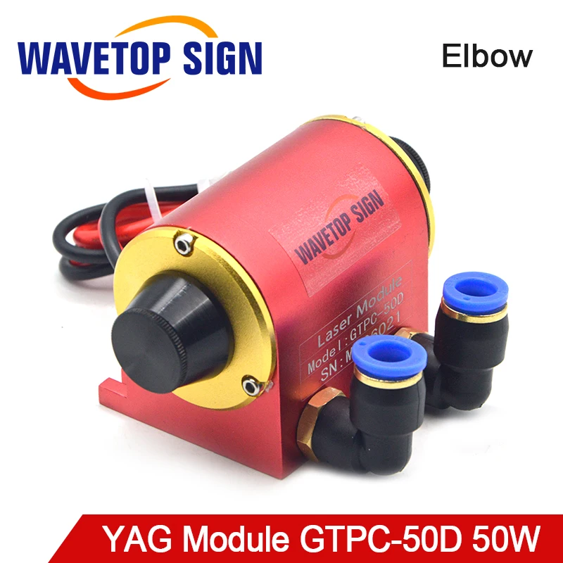 WaveTopSign JiTai GTPC 50D 50 Вт локоть YAG лазерный модуль 90 градусов диодный насос для