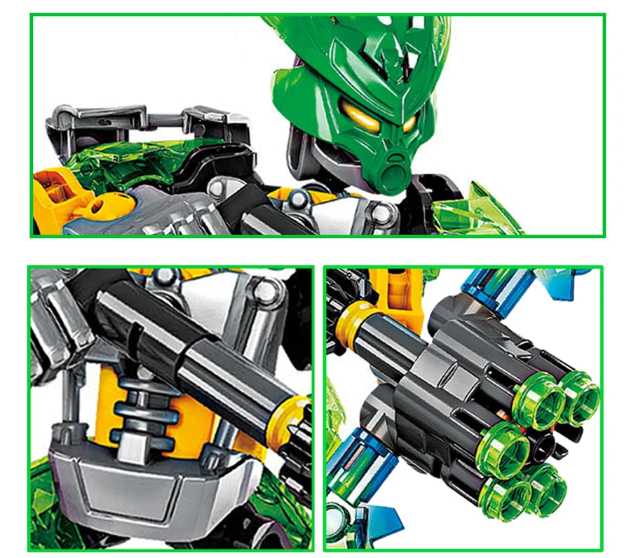 Smartable BIONICLE 6 шт./партия джунгли рок вода земля лед огонь фигурки строительный блок набор игрушек для мальчика совместимые все бренды