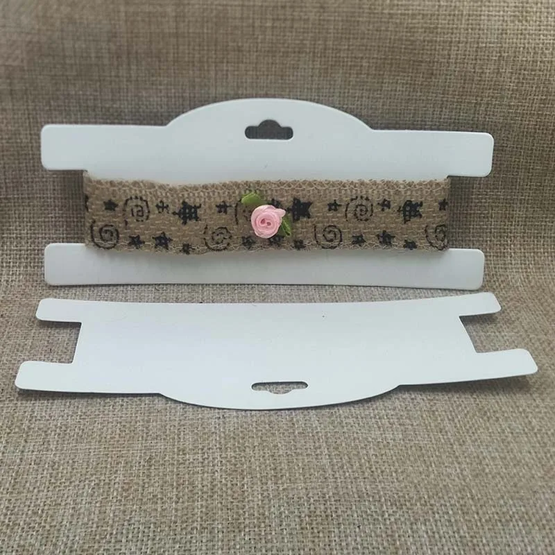 ZerongE ювелирные изделия DIY крафт чокер ожерелье дисплей карты 3x7 ''белый/черный
